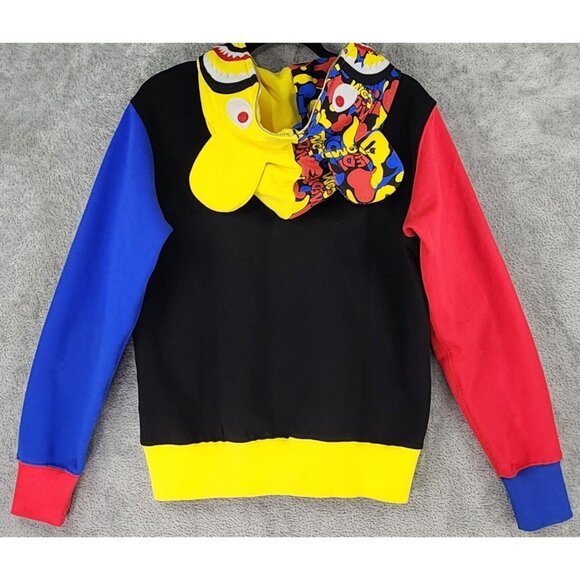 BAPE Medicom Toy Bear Shark Hoodie Unisex Medium Multicolor Full Zip Long Sleeve - Picture 2 of 16